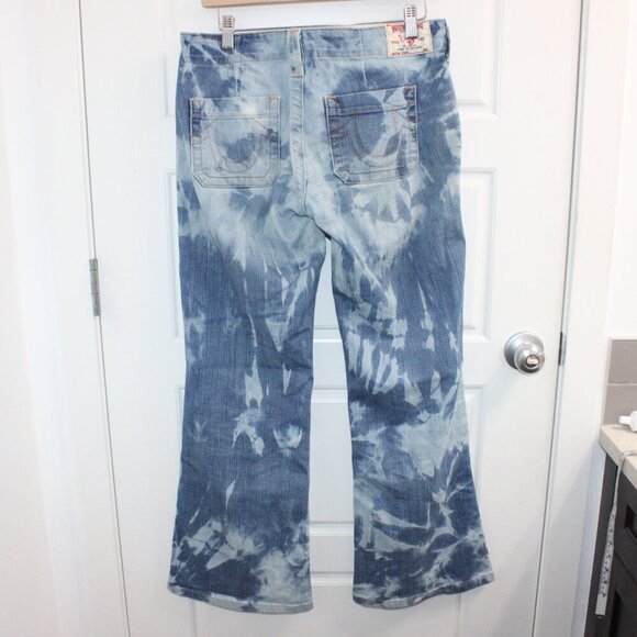 True Religion Sammy Tie Dye Low Rise Flare Size 28 - Picture 3 of 3